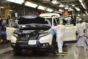 Honda assembly plant Odyssey Pilot Ridgeline